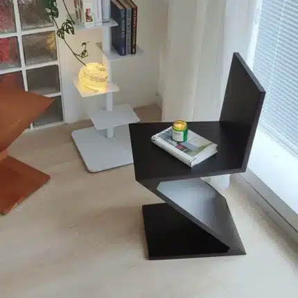 wood backrest stool Z chair