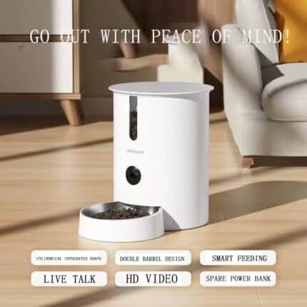 5G smart pet feeder APP remote automatic feeding machine