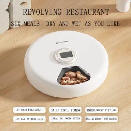 Pet feeder ice crystal box automatic food distribution
