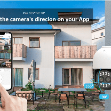 Motion detection two-way voice outdoor binocular zoom camera